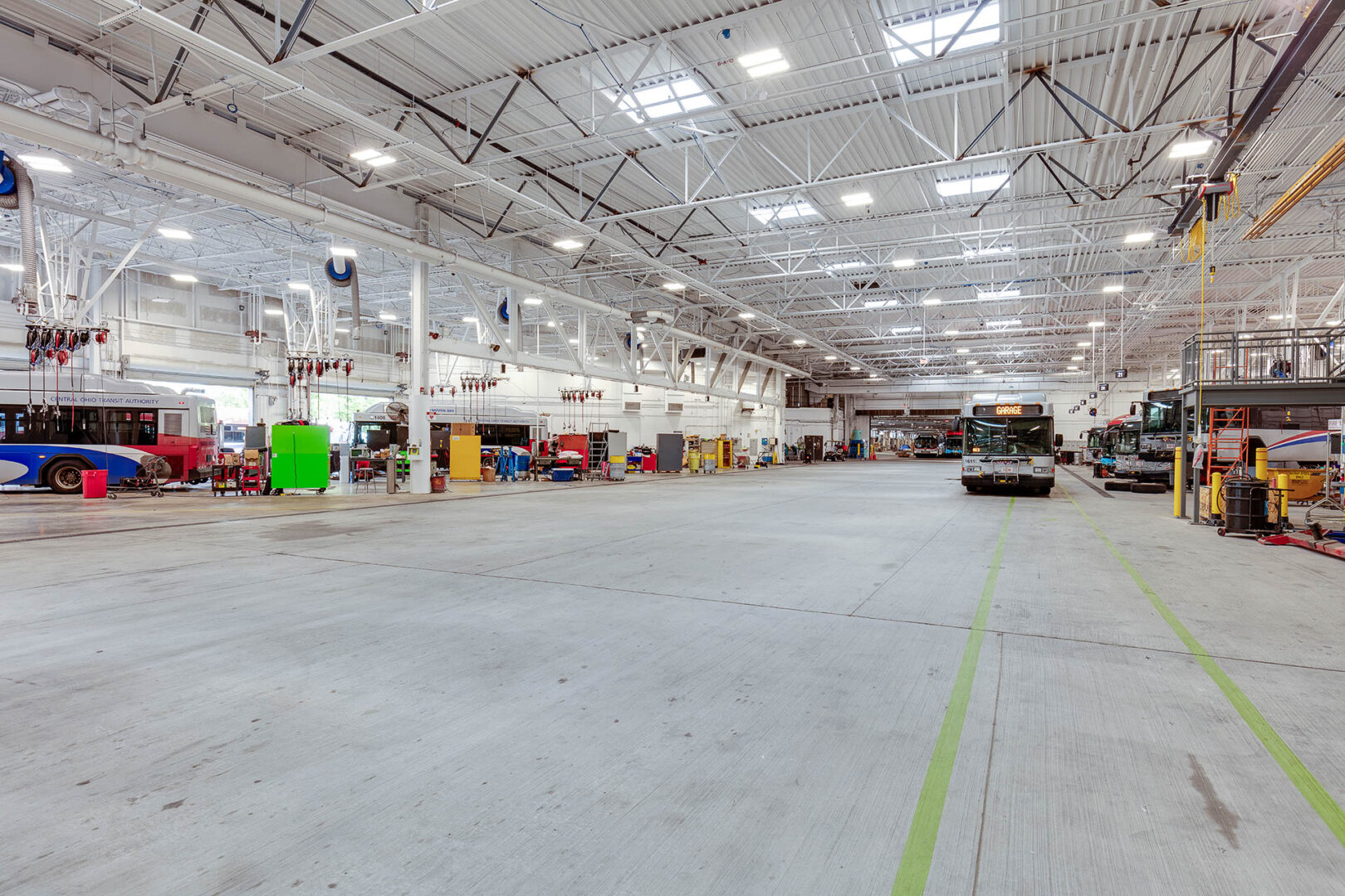 bus maintenance bays